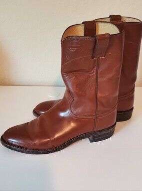 Justin Leather Roper Boots - Women Size 9